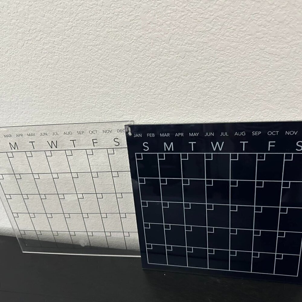 NEW VIEW Acrylic Dry Erase Calendar